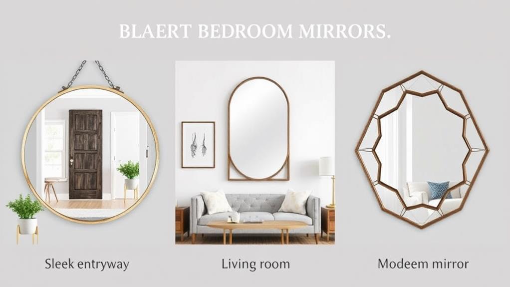 elegant reflective wall d cor